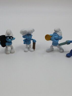 Vintage Smurfs Figures lot of 5 Collectibles‎ Figurines Peyo 2011-2013